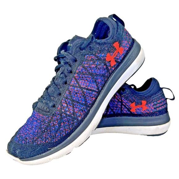 Under Armour Threadborne Fortis 3 Running Shoes Women's 9 Black Purple 1295768 - Picture 1 of 10